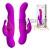 Vibrador rotativo, full siliconado. 30 funciones y 7 rotaciones. Recarga por USB